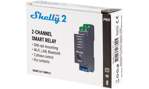 Shelly WLAN-Schaltaktor Shelly Pro 2